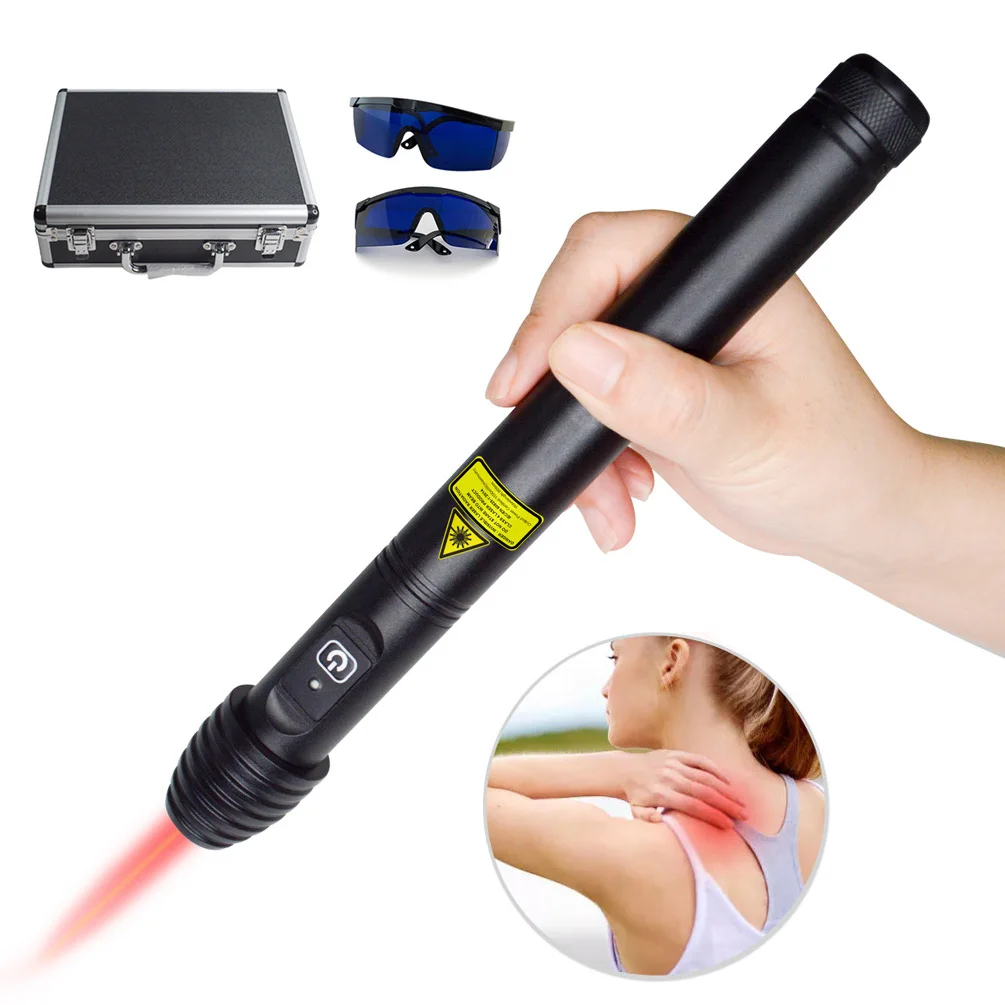 

100mW One Diodes Cold Laser Therapy for Pain Relief 808nm Red Light Treatment Laser Acupuncture Pen Physiotherapy for Human Pets