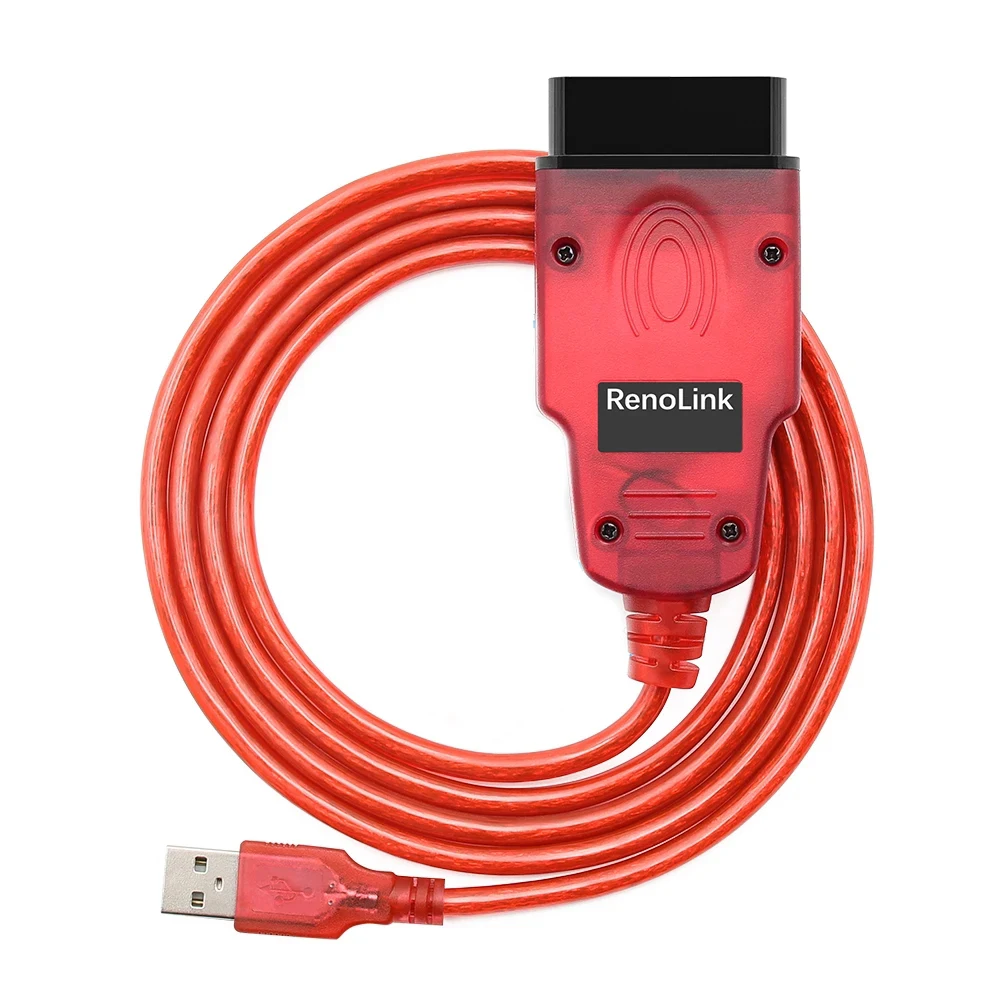 Renolink V2.10 OBD2 Cable Tools Diagnostic Interface for Renault Vehicles ECU Programmer SRS Code Readers V1.99