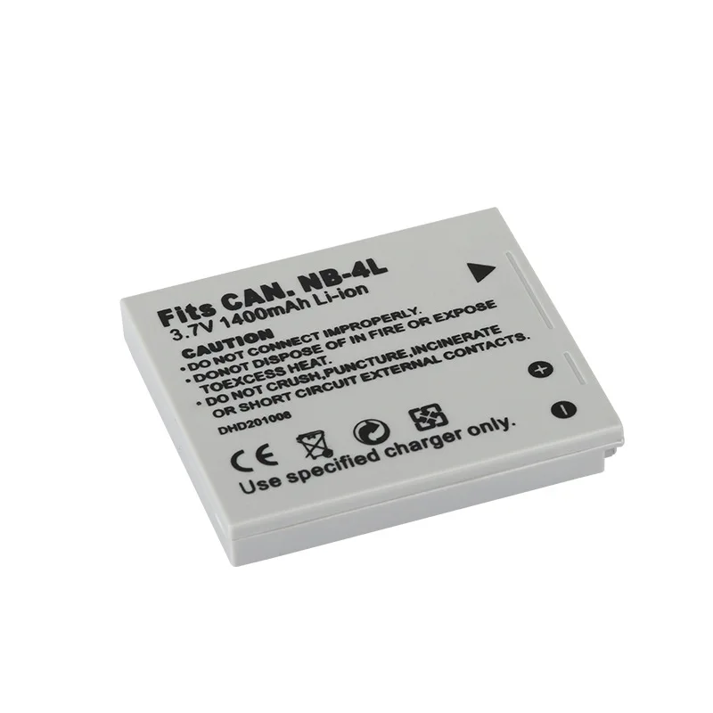 1400 mAh NB-4L Akku für Canon IXUS 95IS & A490 Digitaler ELPH-Ersatz mit Safe Circuit Protection Akku