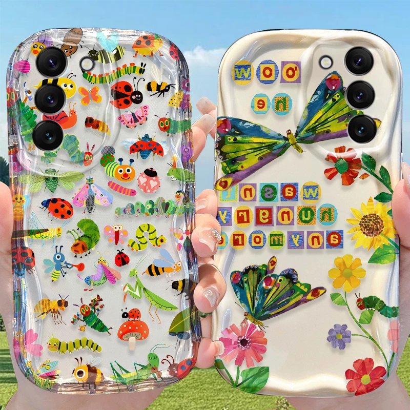Colorful Insect Collage Case for Samsung Galaxy S26 S25 S24 Plus S23 Ultra S22 S21 S20 FE A73 A71 4G A57 A56 A55 A54 5G Cover