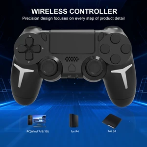 Gaminja de 6 ejes giroscopio dual vibración con touch polmo inalámbrico controlador Bluetooth para la computadora PS4 PS3 Console PC 12 mejores ventas Sony PS 6 - №11