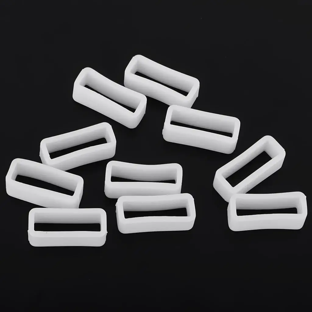 Silicone Strap Loop Rubber Holder Durable Replacement End Locker for Smart Watch Band Accessories