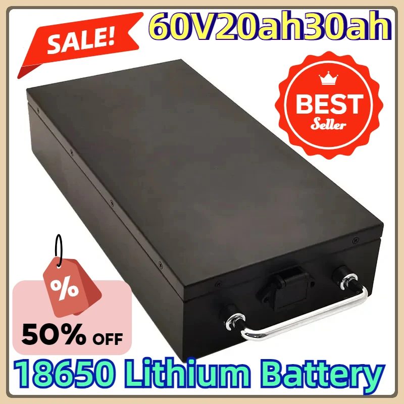 For 250-2000W Air Transport New Full Capacity Power 18650 Lithium Battery 60V20ah30ah Lithium Battery Pack Suitable