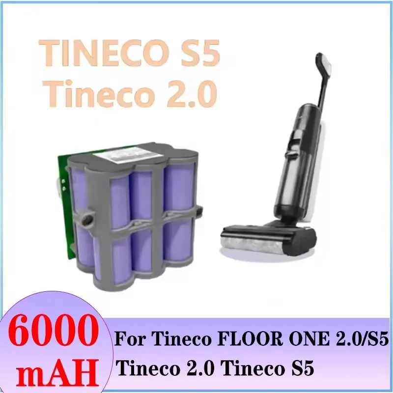 21.6V NEW high-capacity Tineco FLOOR ONE 2.0 S5 PRO 2 S5 Smart S5 Steam Floor Scrubber Accessories Replacement Battery
