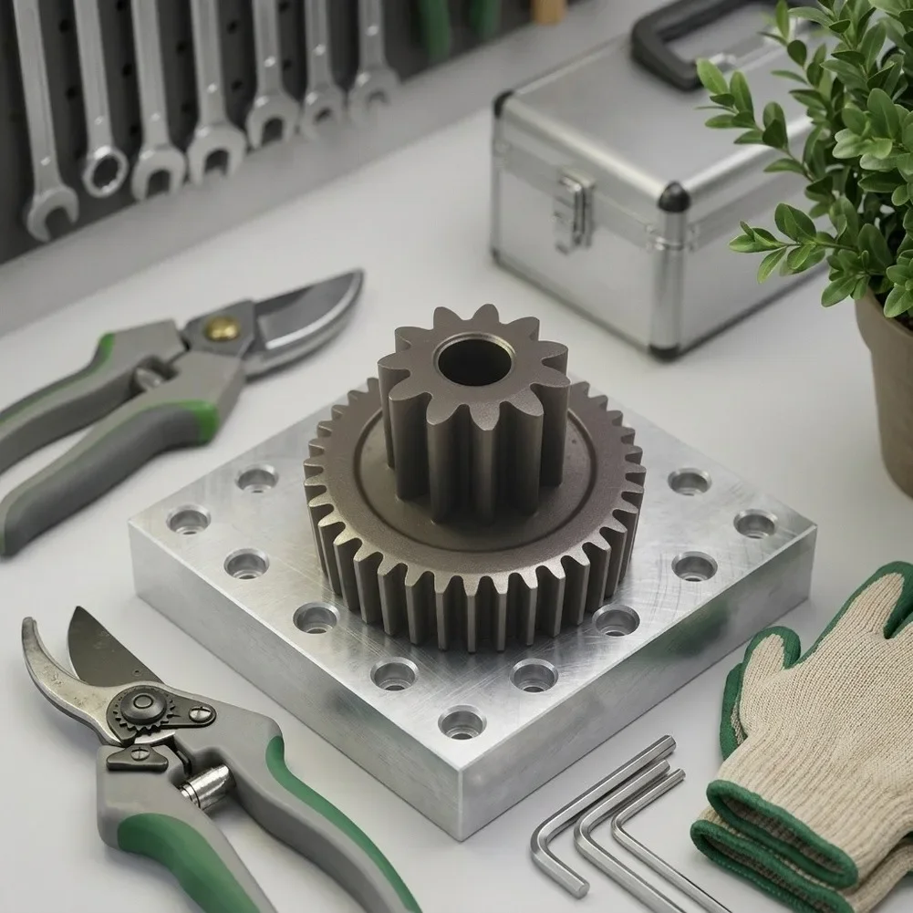 37-Tooth Alloy Gear For Brushless Electric Hedge Trimmer, 27mm Diameter Replacement Part, Lightweight Metal Drive Component