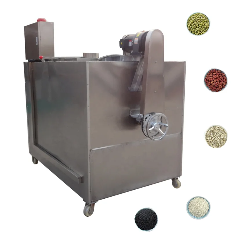 Machine Industrielle de Torréfaction de Noix de Cajou, Rôtissoire de Cacao, Haricots, Arachides, Châtaignes, Graines de Melon de Maïs, 100 KG/H