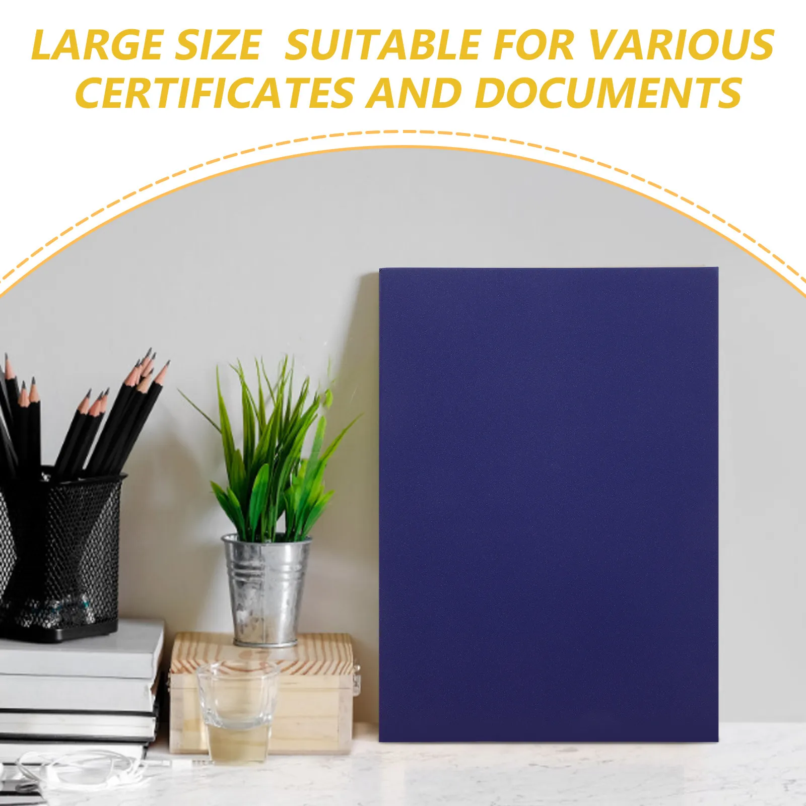 Classy Paper Diploma Cover Certificate Holder for Award Certificates Graduation Documents Protection Presentation and Secure