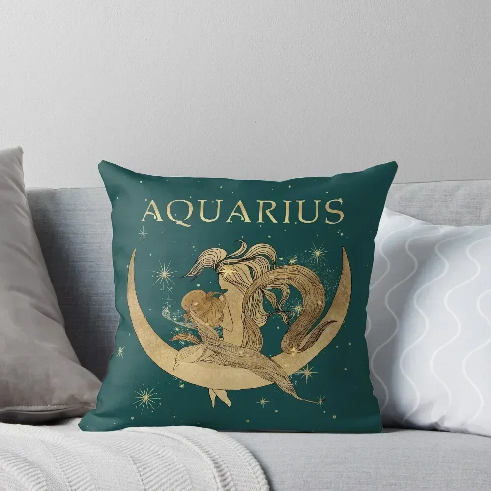 Aquarius zodiac woman Throw Pillow Cushion Cover Set Pillow Case Christmas pillow