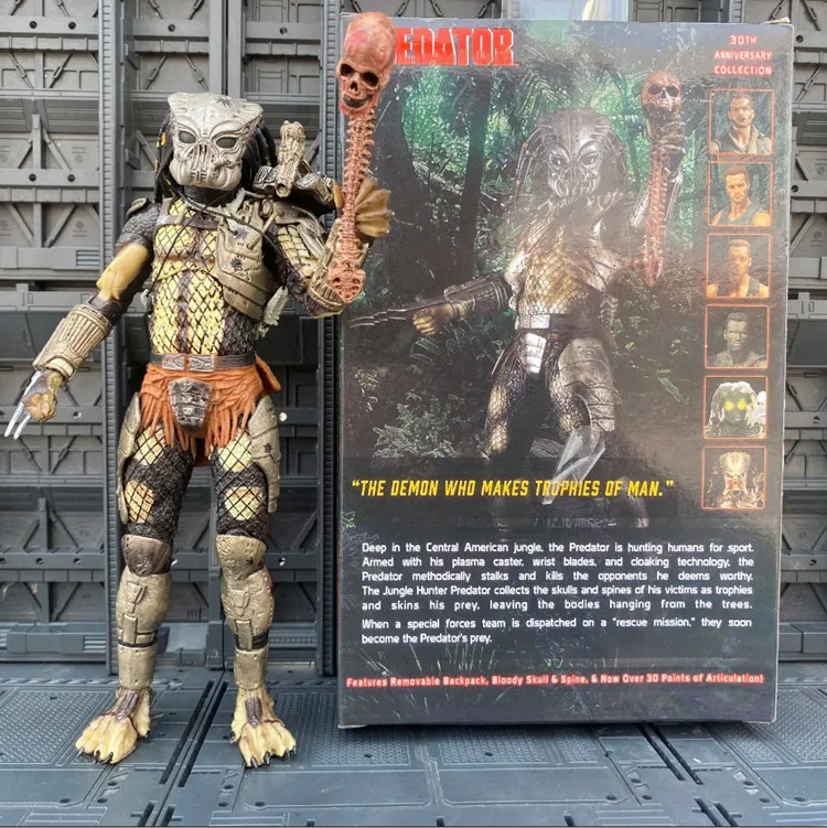 NECA Alien Vs. Predator Longtime Lone Wolf Kyle Action Figure Movie Prop Collectible Model Toy Joint Mobile Iron Blooded Warrior