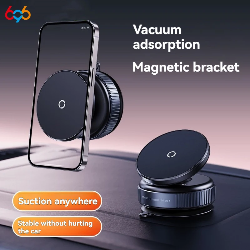 Soporte magnético para teléfono móvil para coche, ventosa magnética de vacío plegable 360 °   Soporte Giratorio Estable Mini Soporte Nuevo