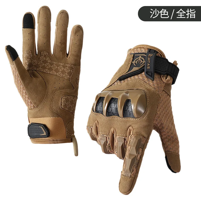 Tactical Gloves Outdoor Tactics Protective Sports Training Climbing Riding Non-Slip Wear-Resistant Military Gloves Factory Whole