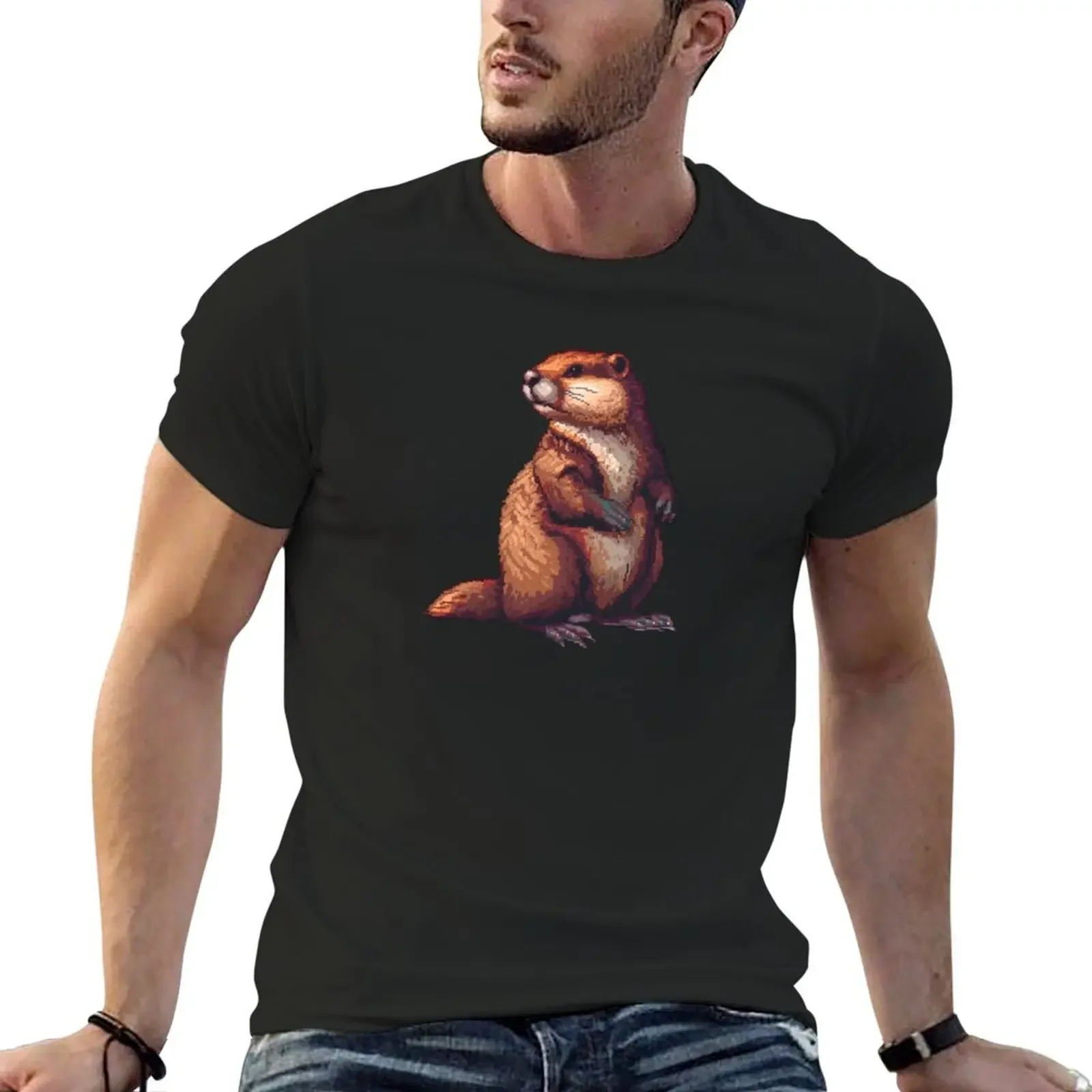 16-Bit Beaver T-Shirt new edition anime tshirt rapper graphic tees for a boy graphic t shirts men