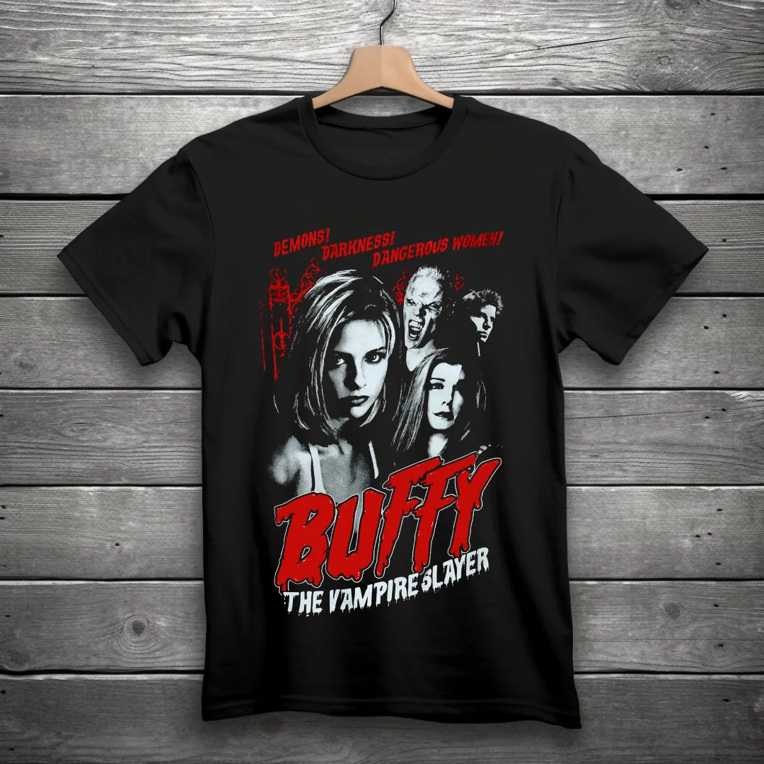 

Buffy The Vampire Slayer Demons, Darkness, Dangerous Women! T-Shirt Black S-3XL