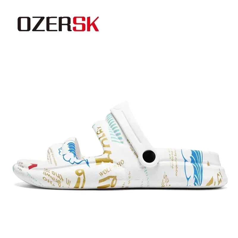 OZERSK Beach Sandals Household Non-Slip Indoor New Style Men's Sandals Coconut Fashion Trend Couple Shoes