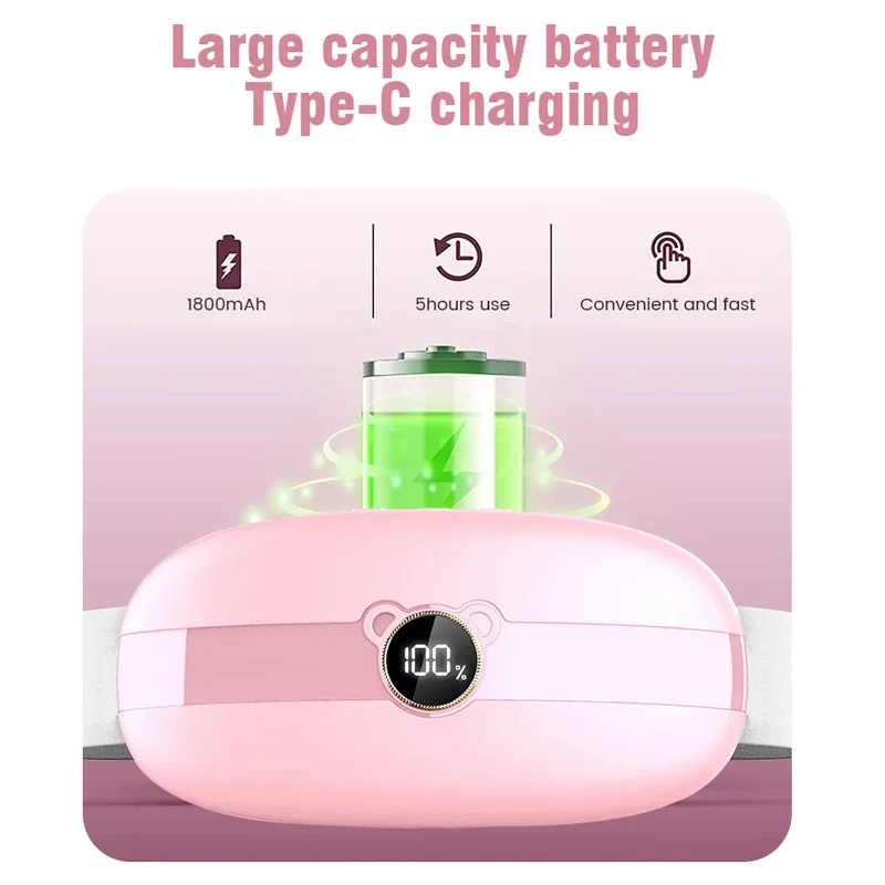 Meizons Model Pribadi Bantalan Pemanas Menstruasi Periode Getaran Pemijat Kram Periode Pereda Nyeri Pemijat Pinggang