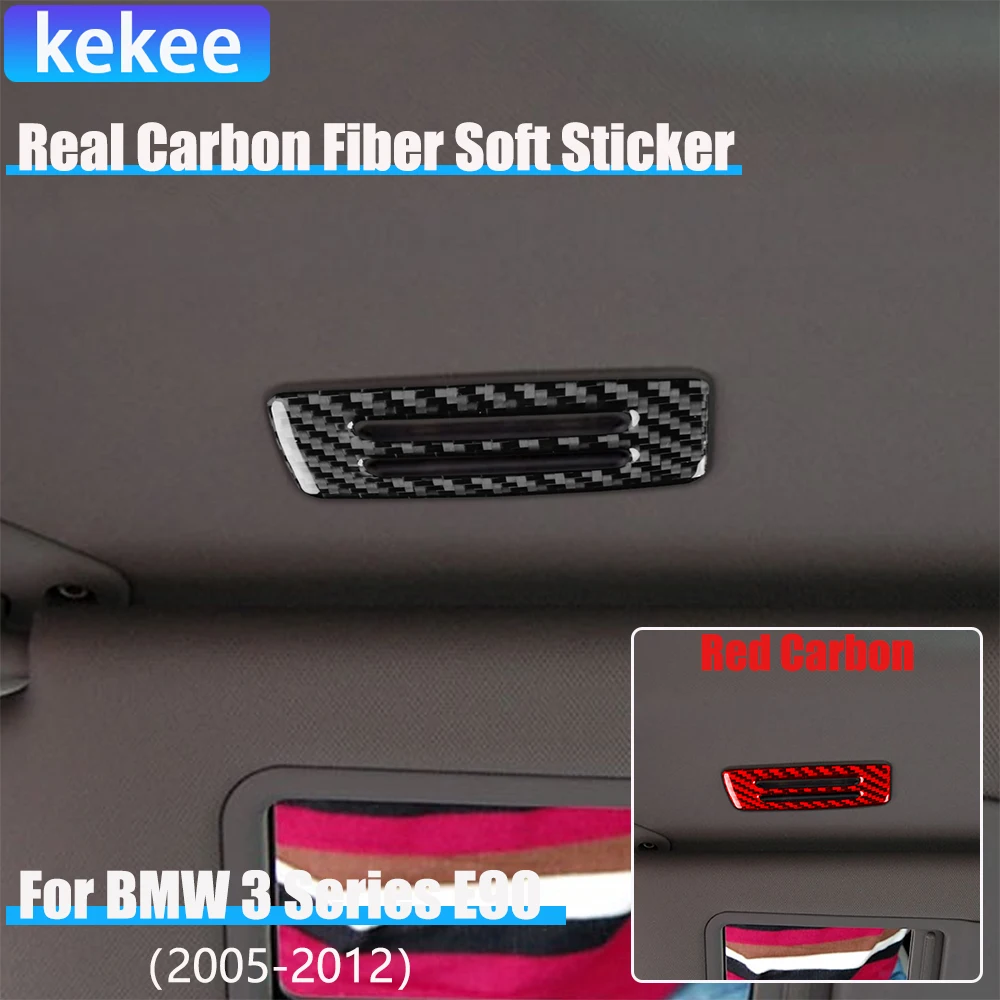 

Real Carbon Fiber Car Accessories Makeup Light Cover Soft Sticker For BMW 3 Series E90 2005 2006 2007 2008 2009 2010 2011 2012