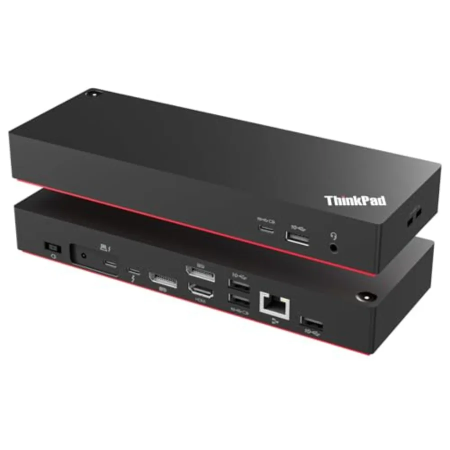 

Thunderbolt 4 Universal Docking Station for Laptops Aluminum, Black, Supports 4 External Displays 230W Power Charging + HDMI 4K
