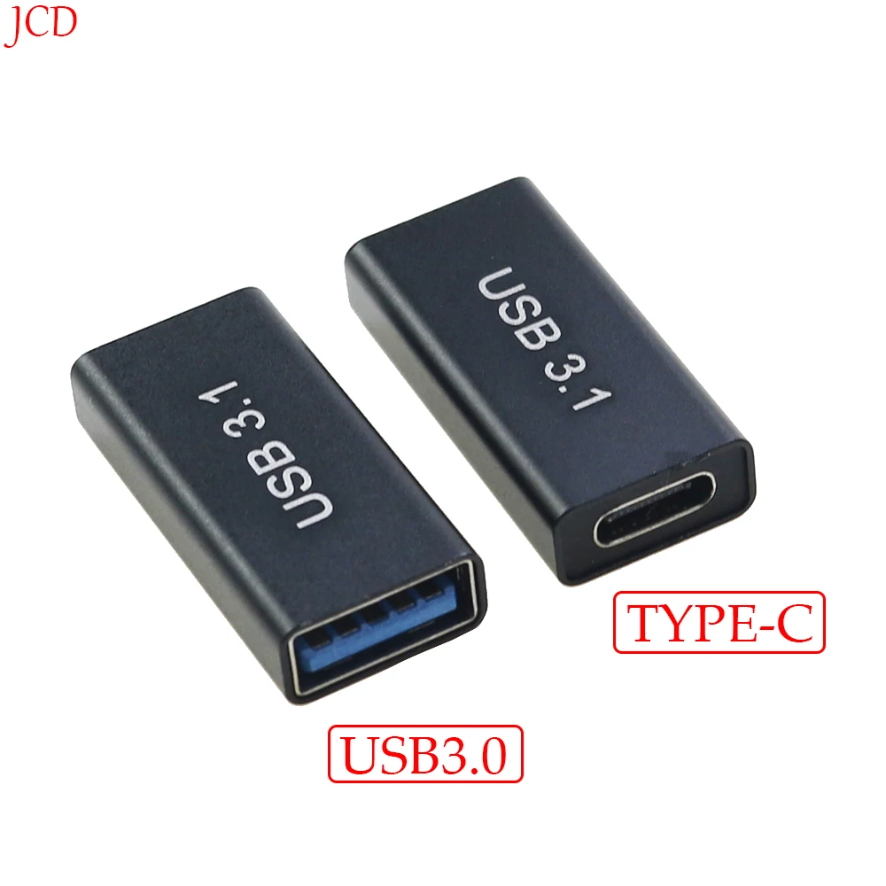 

2PCS USB 3.0 Coupler Female to USB Type C Female Adapter Super Speed USB3.0 Type-C Extender Connection Converter