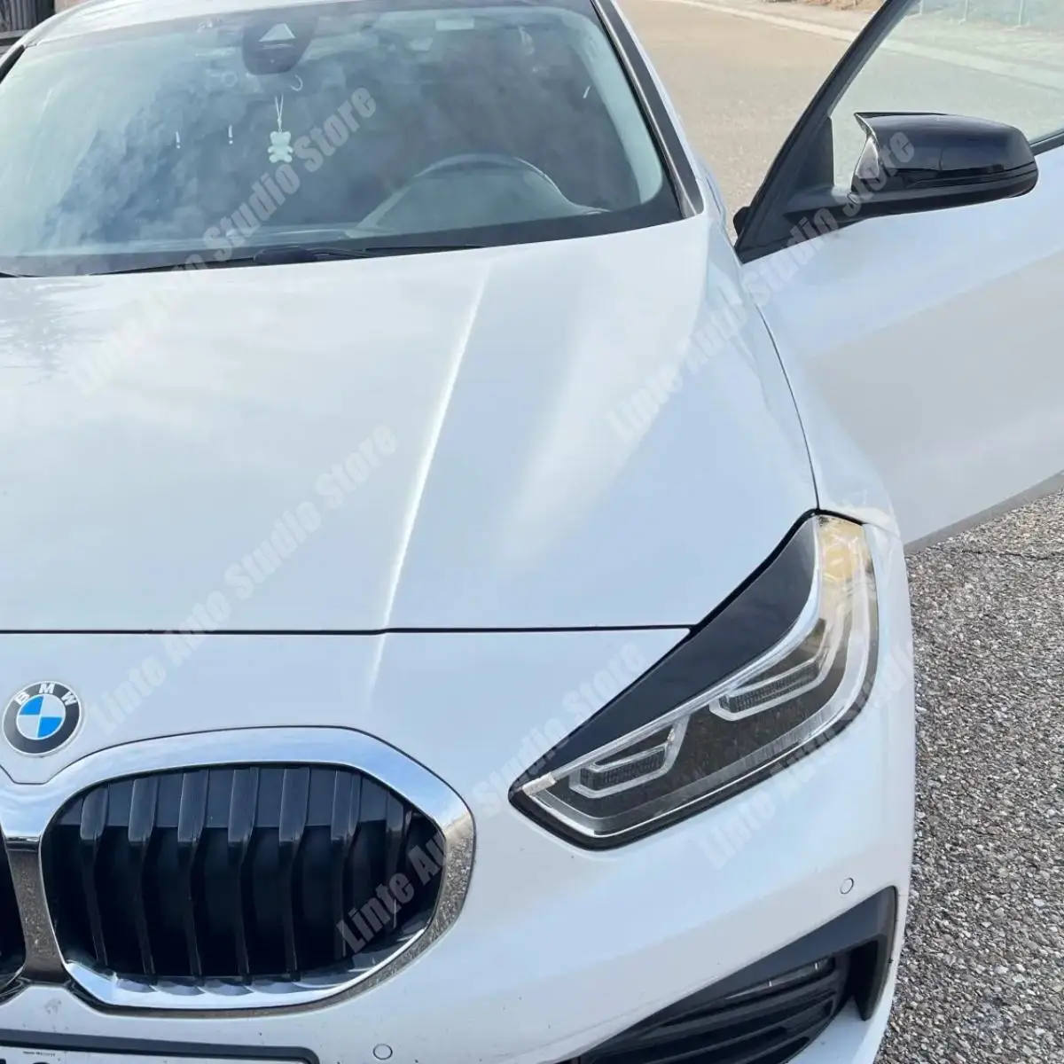 Front Bumper Headlight Eyelid Eyebrow For BMW F40 118i 120d 128ti M135i 2019-2024 Air Vent Cover Side Splitter 3D Stickers Trim