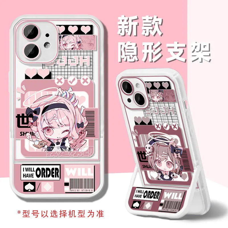 Yoisaki Kanade Project Sekai Colorful Stage! Feat Akiyama Mizuki IPhone 14 13 12 11 for Iphone15 Promax Phone Case Phone Holder