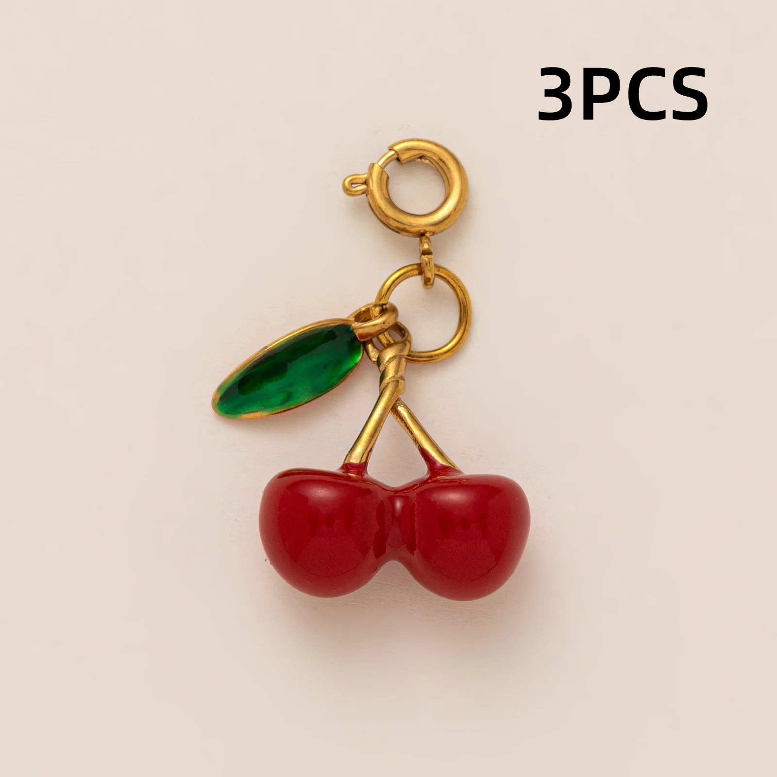 3 Stück Modische Neue Niedliche Affen-Wassermelonen-Mango-Granatapfel DIY Anhänger Charms für Schmuckherstellung – Detail 3