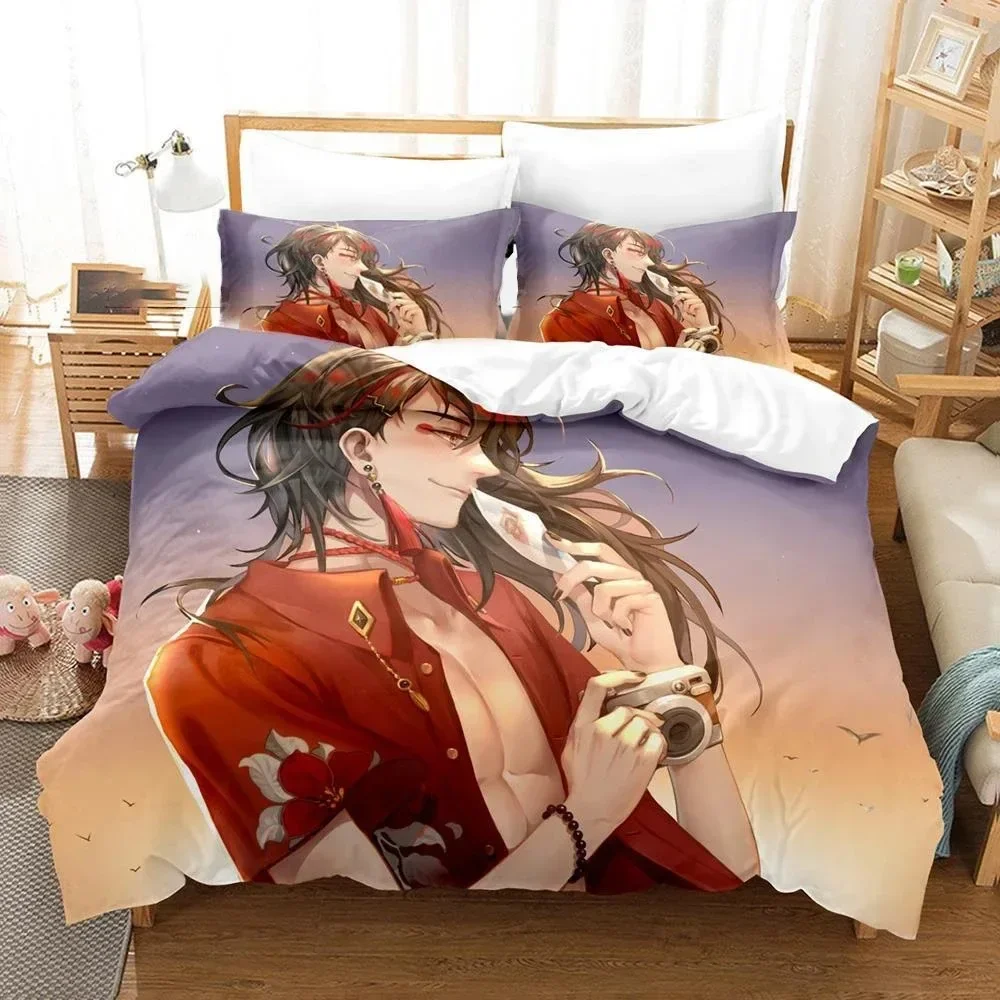 

3D Printed Vox Akuma Bedding Set Boys Girls Twin Queen Size Duvet Cover Pillowcase Bed Kids Adult Fashion Home Textile