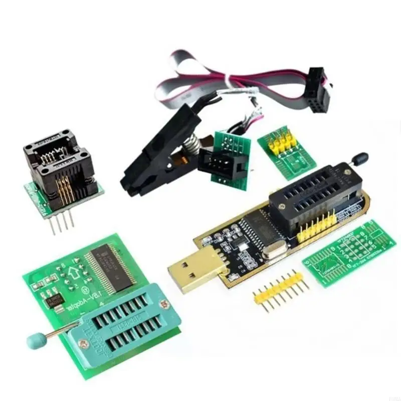 

F3MA 1 Set CH341A USB Programmer Package for EEPROM BIOS with 1.8V Adapter SOIC8 Test