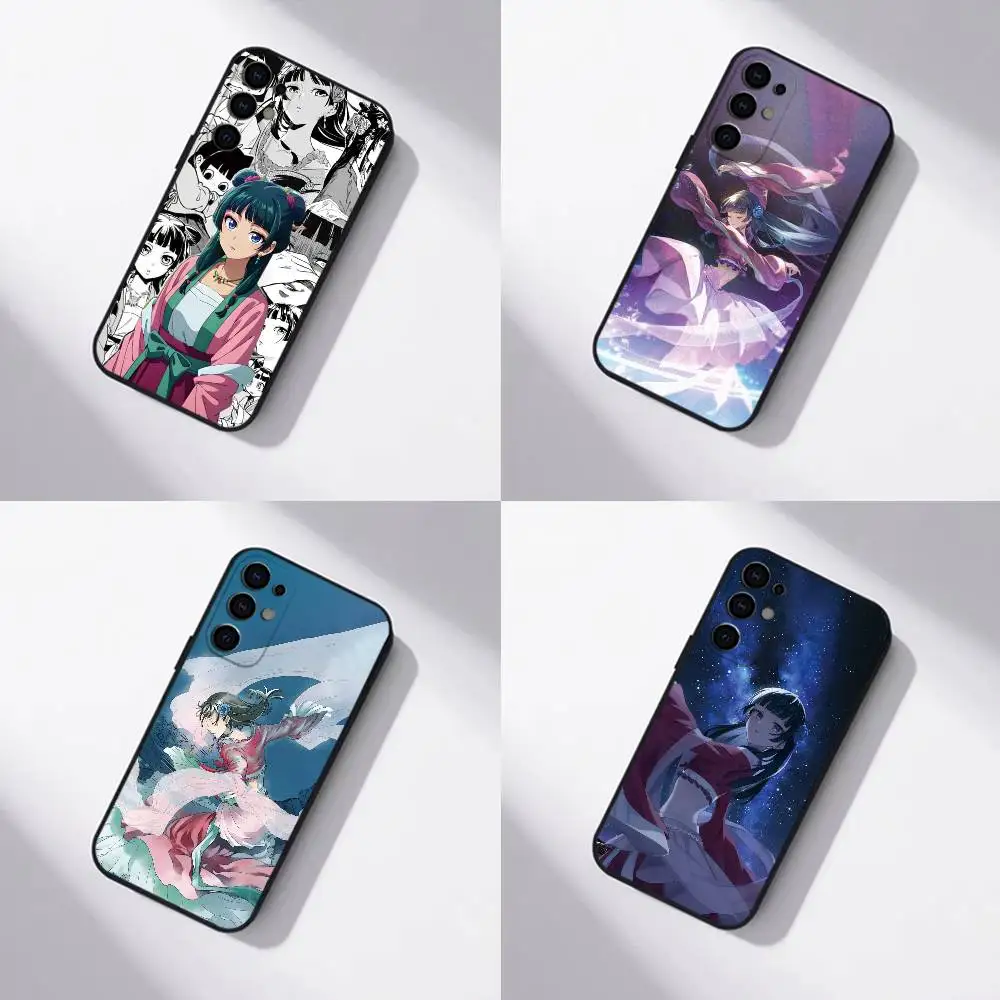 Anime The Apothecary Diaries Maomao Phone Case Black Silicone Soft For Samsung S25,S24,S21,S22,S23,S30,Ultra,S20,Plus,Fe,Lite