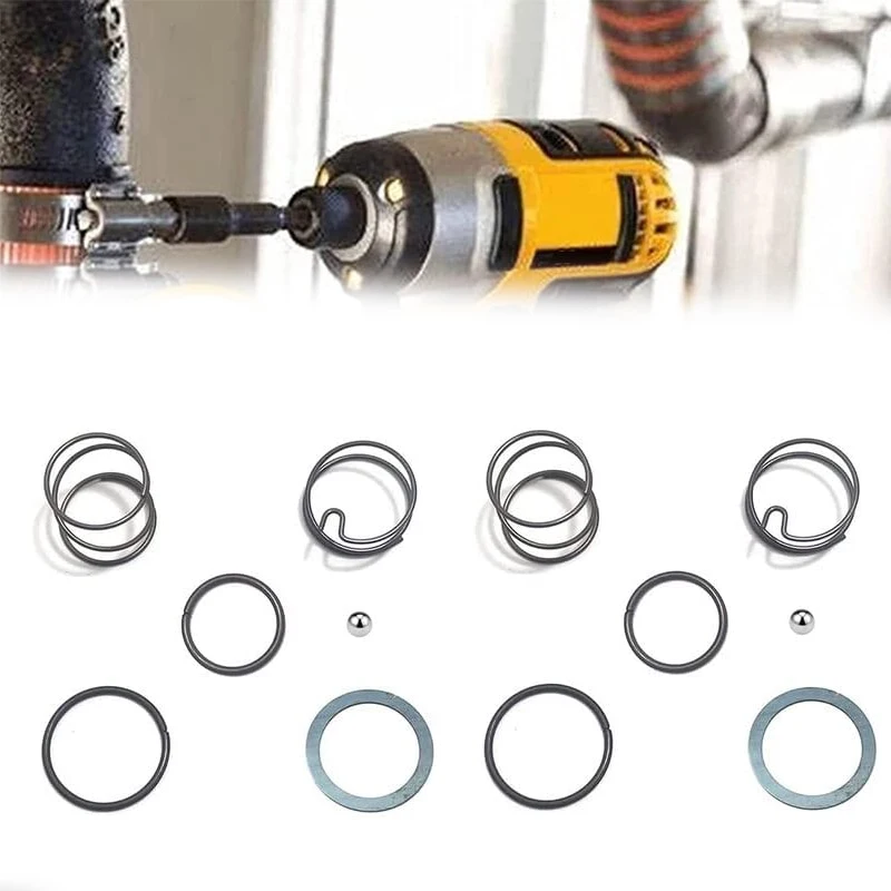 

1/2set Spring Kit with Steel Ball for Dewalt 20V Impact Driver N078434 N089668 Impact Wrench Spring Kit Power Tool Accessories