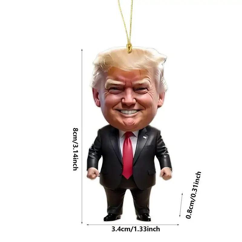 Keychain TrumpPresidential Pendant Usa Keychain America Presidential Election Decoration Props Funny Car Backpack Keyring