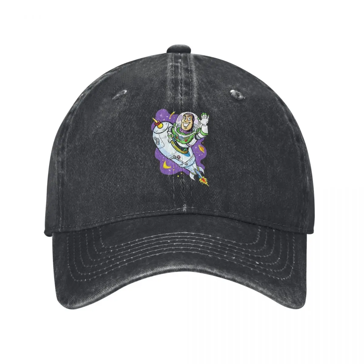 NEW Washed Denim Hats Buzz Lightyear Into Space Baseball Caps Vintage Outdoor Headwear