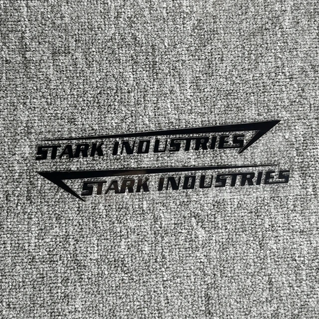 Stark Industries Car Parts Stickers, Reflective Decoration for Hood, Headlights,Windshield Door,Trunk Bumper, Motorcycle, D30