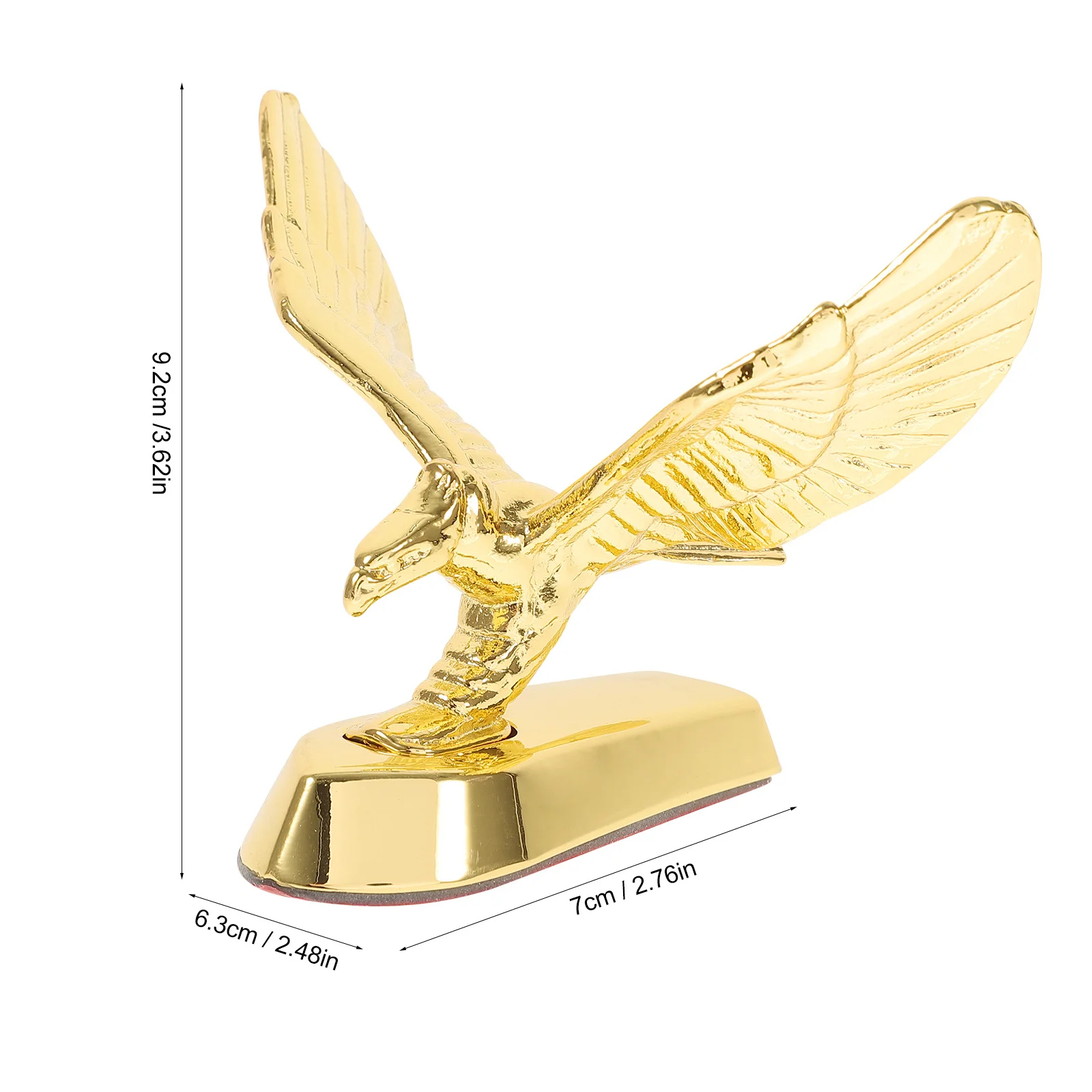 ديكور أمامي للدراجات النارية ثلاثي الأبعاد شارة نسر كروم قوية من سبائك الزنك متينة لتزيين المركبات العالمية لمعظم الدراجات النارية