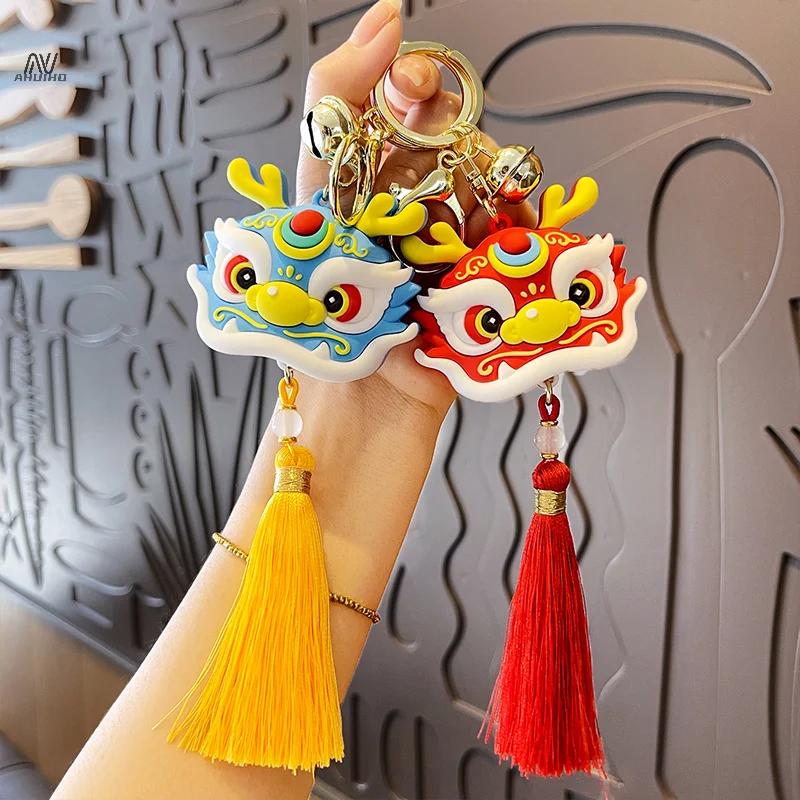 1Pc Cartoon Nieuwjaar Gunstige Drakentassen Hanger Schattige Poppentas Hangers Creatief Cadeau