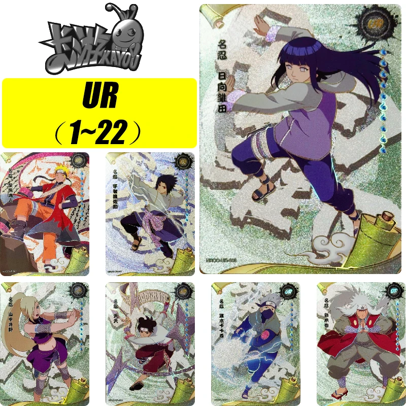 

kayou NARUTO 1~22 Series UR Card Haruno Sakura Hyuga Hinata Jiraiya Rare Collection Card Christmas Birthday Gift Game Toys