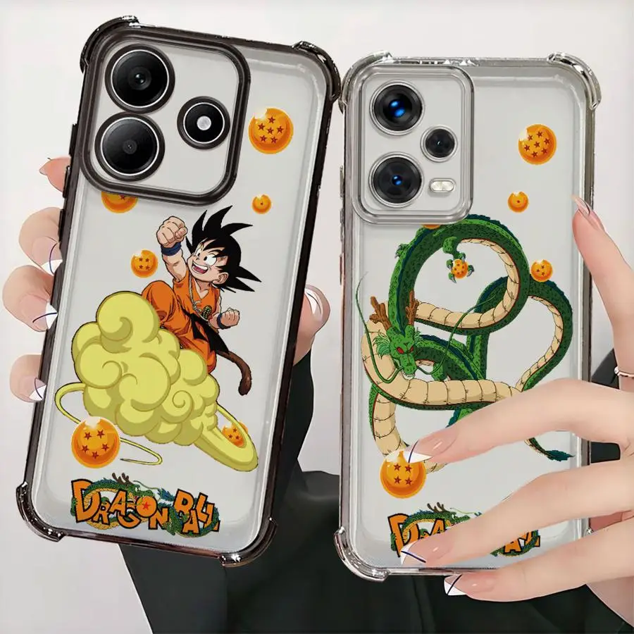 Hülle für Redmi Note 9S 14 Pro Plus 10S 10 Lite 11S 11 12 13 Weiche Handyhülle Niedliche Anime Dragon Ball Z