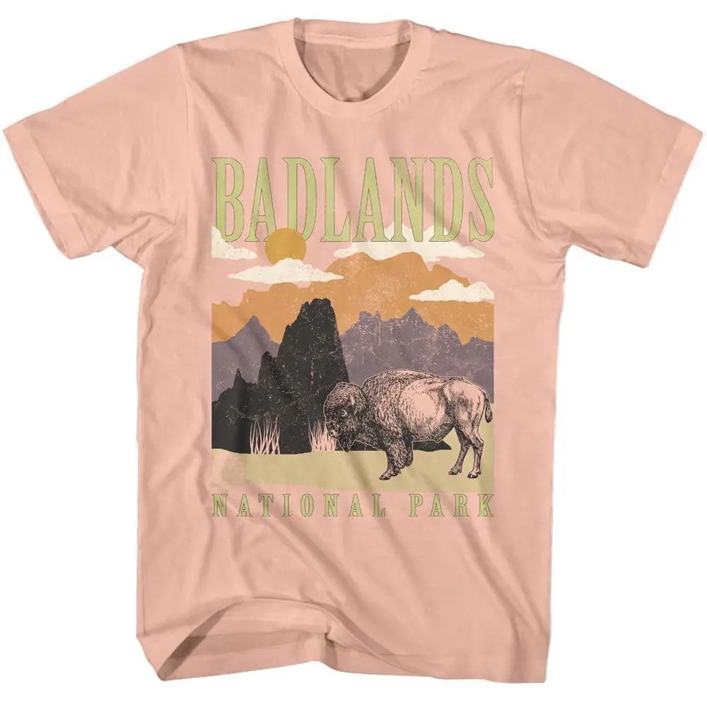 Badlands Minimalist Landscape National Parks Brands T Shirt