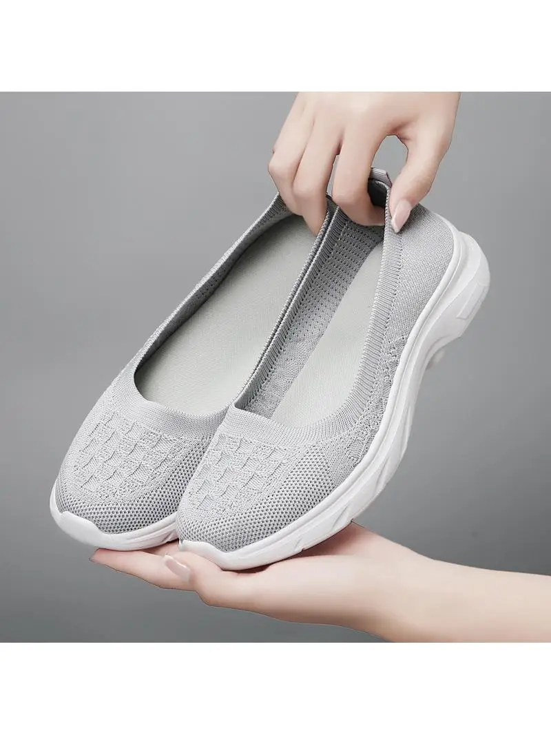 

Beijing Ladies Flat Bot Cloth oes 2022, весенняя вязаная обувь без шнуровки, традиционная китайская женская обувь Sle