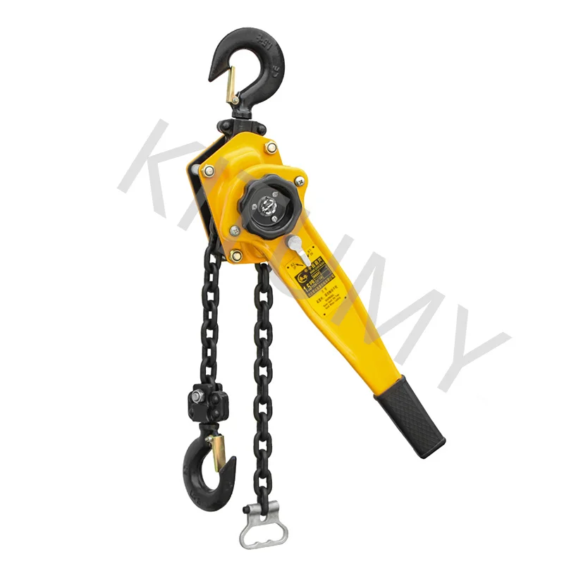 1 T Pulling Wrench Hoist Manual Lifting Chain Hoist Hand Chain Hoist Hook Portable Lever Block inverted Chain Hoist Tightener