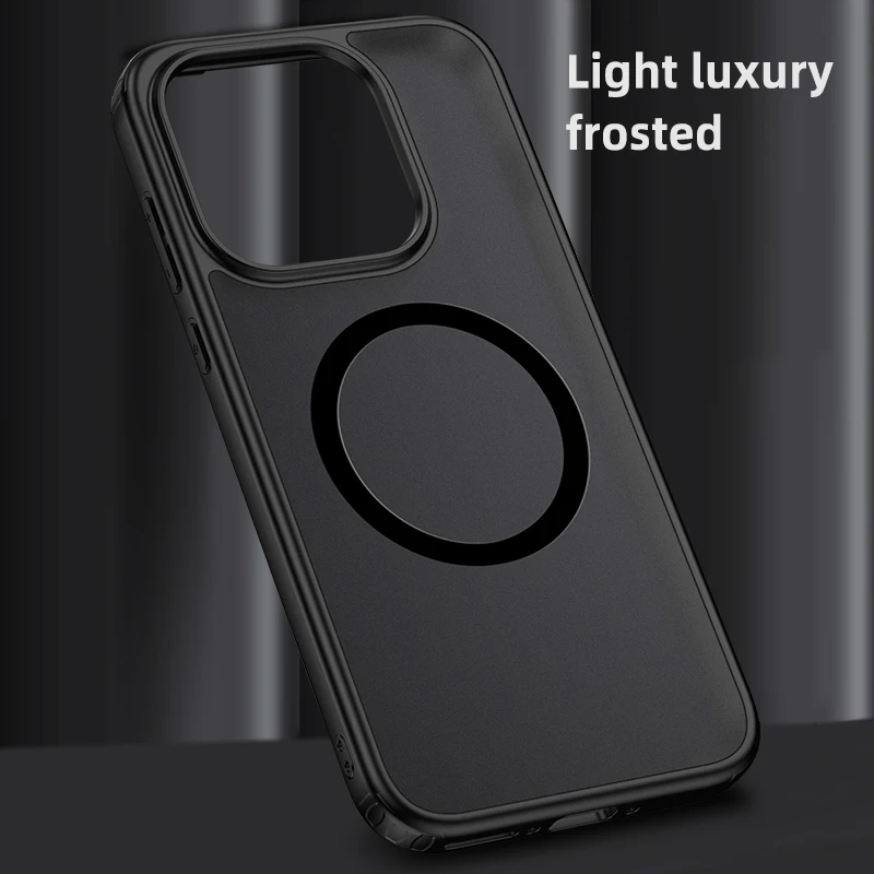 

For OnePlus 15 Case Magnetic Translucent Matte Hard PC Shockproof Semitransparent Back Cover for One Plus 15