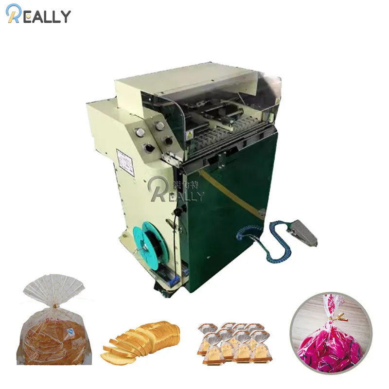 Plastic Bag Twist Tying Machine Paper Plastic Bread Candy Bags Tying Machine Bread bags Packing Machine