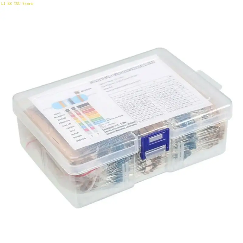 W3JE 130 Values Resistance Set Film Resistor Assortment Set Electronic Component