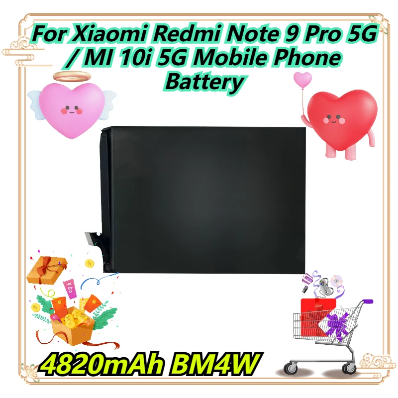 

4820mAh BM4W For Xiaomi Redmi Note 9 Pro 5G / MI 10i 5G Mobile Phone Battery