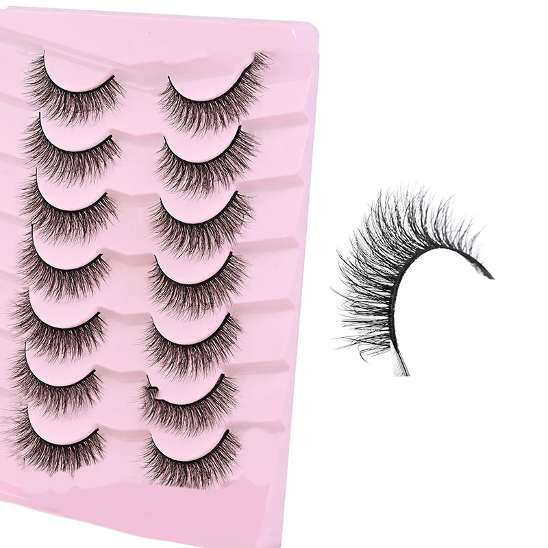 Ensemble de faux cils, Extension de cils simples et moelleux, finition moelleuse, douce et naturelle