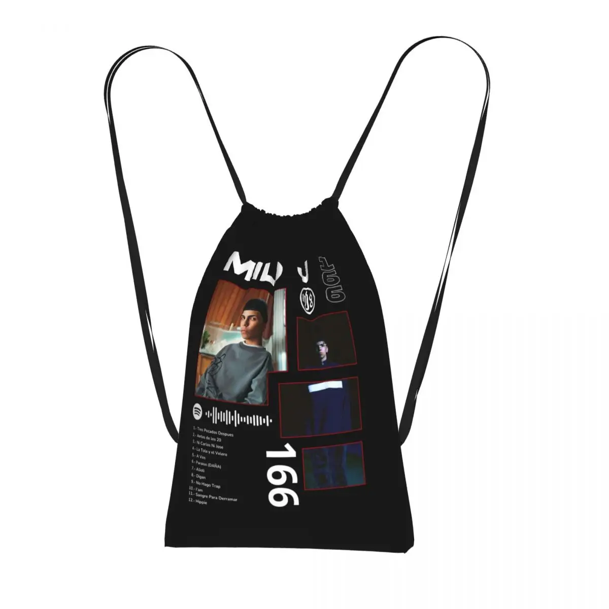 

Rapper Milo J Album Deluxe Backpacks Portable Drawstring Bags Sports Bag Book Bags for Travel School