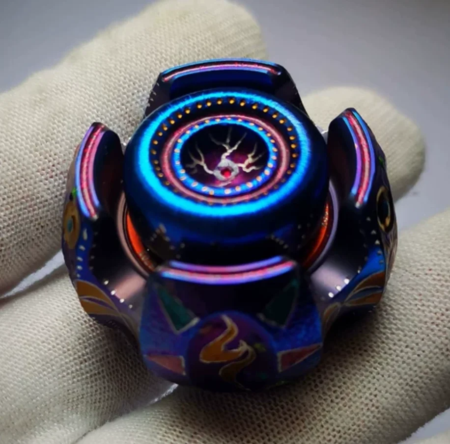 EDC Lautie noise titanium alloy fidget slider decompression toy