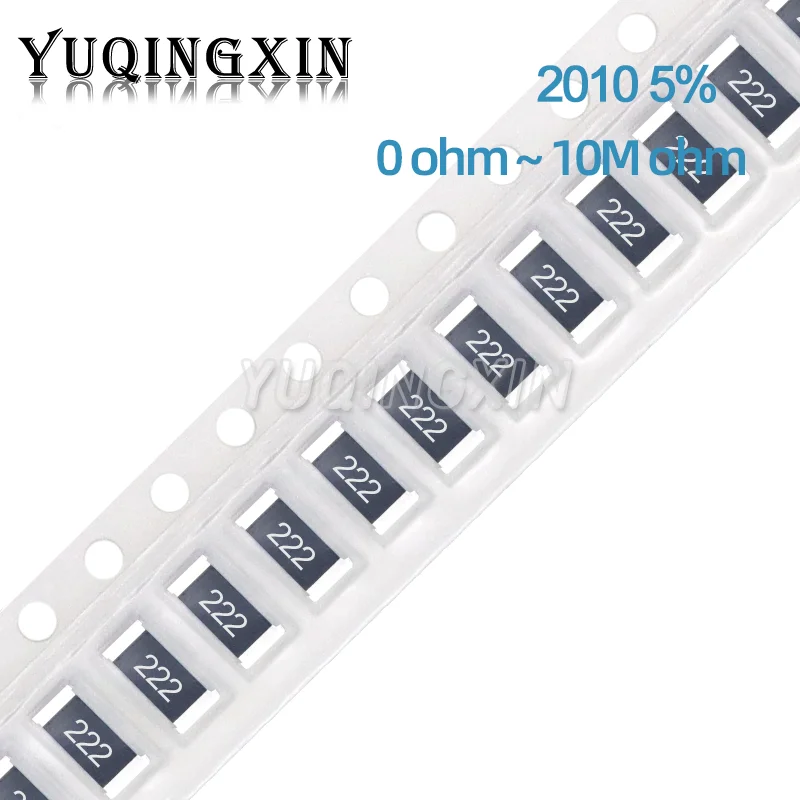 50 Stuks 2010 5% 3/4W Smd Chip Weerstand 0r-10M 1 10 47 100 220 470 Ohm 1r 10r 100r 150r 220r 470r 1K 2.2K 4.7K 10K 47K 100K 1M