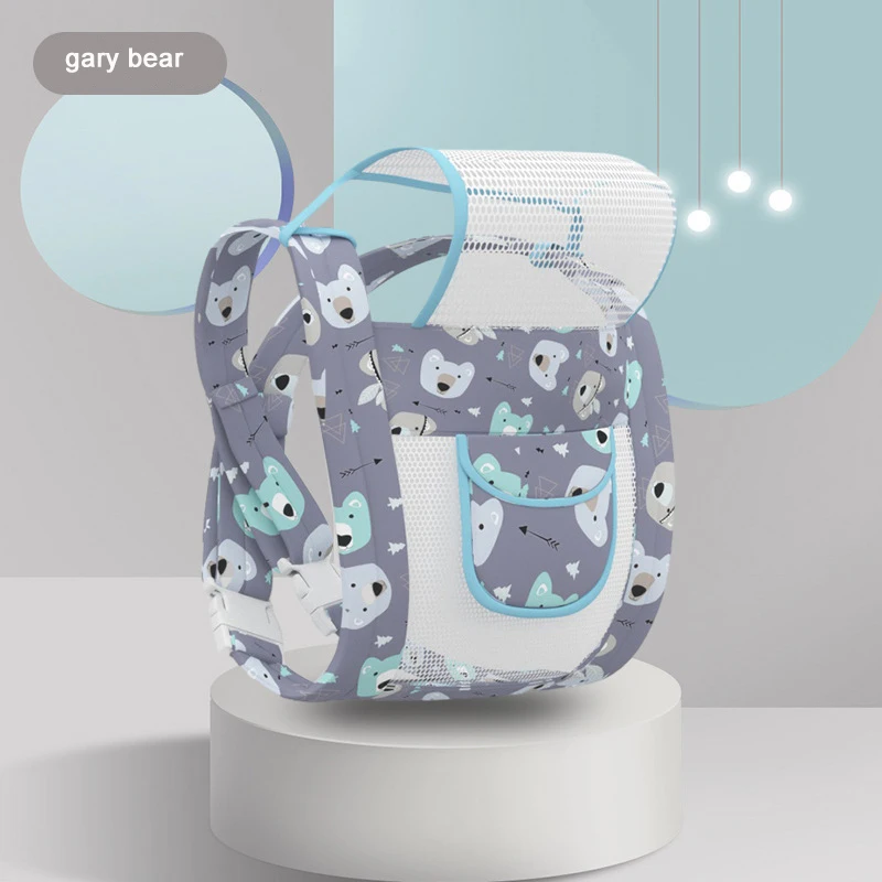 Babytrage, verstellbar, vordere Umarmung, horizontale Umarmung, ergonomisch, niedlich bedruckt, atmungsaktiv, für Neugeborene, Gürteltrage, Outdoor-Tragewerkzeug