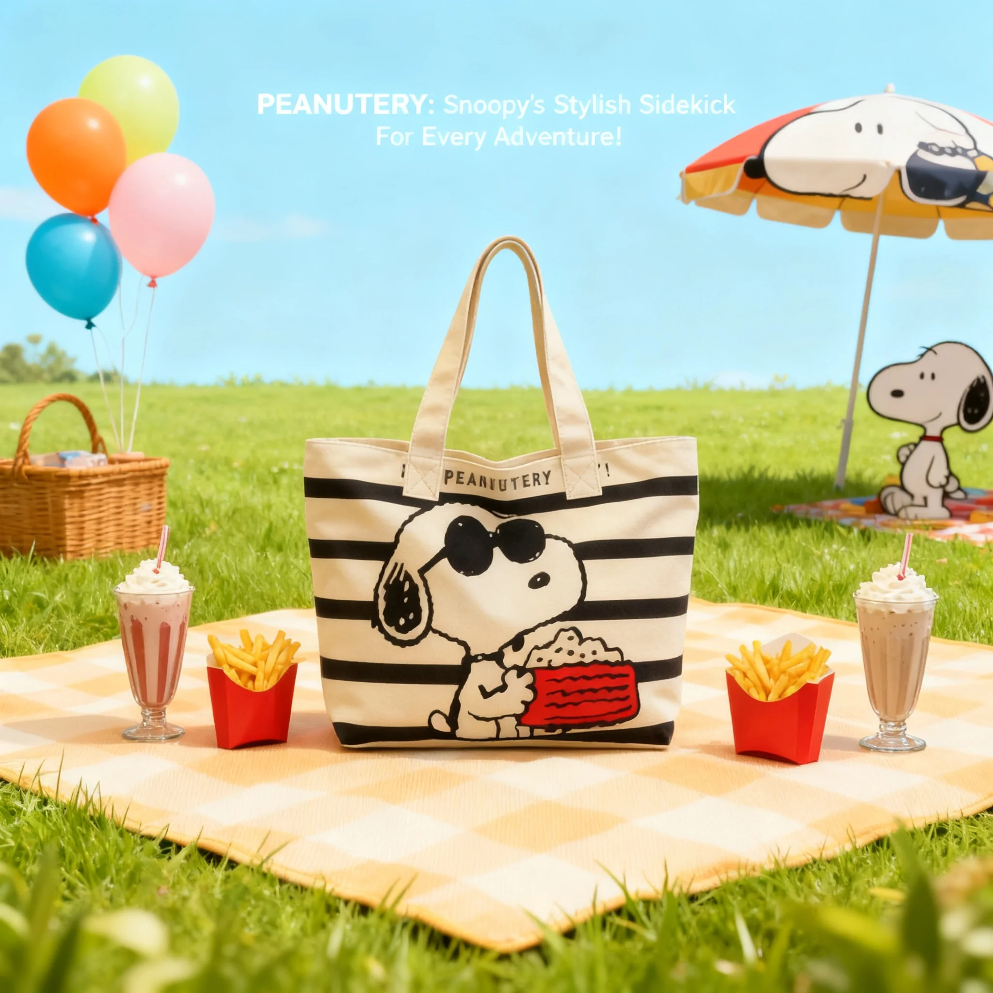 

Snoopy Cartoon Large Capacity Canvas Tote Bag Hot Mommy Bag Cute Book Bag for Women Girls Students Fashion School College