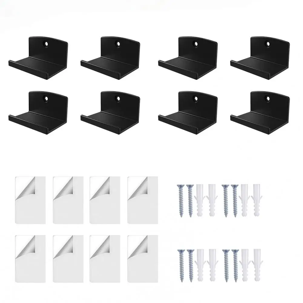 Vinyl Album Wall Hanger Acrylic Display Shelf Adhesive Vinyl Wall Mounts Acrylic Floating Shelves for Albums Strong for Covers